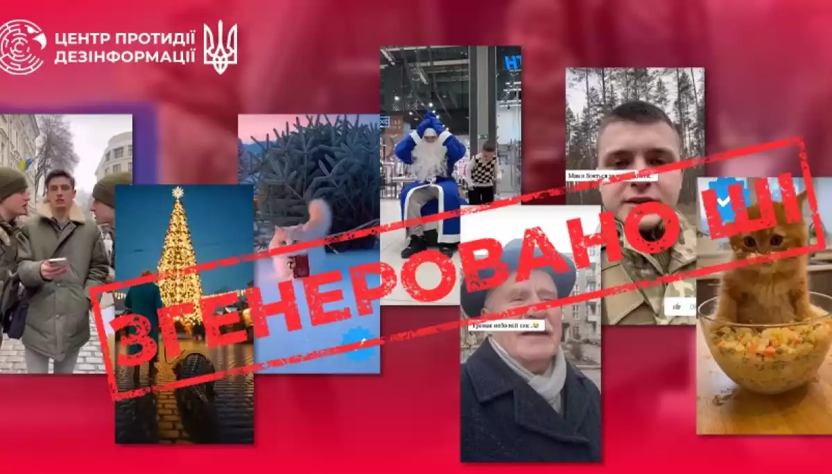 Росія використовує тікток-акаунти зі &laquo;святковим&raquo; ШІ-контентом для просування маніпулятивних наративів, &mdash; ЦПД