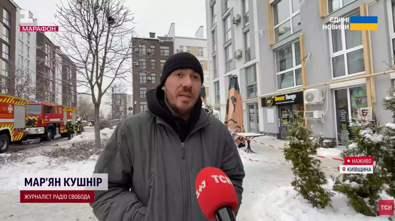 Воєнкор Мар’ян Кушнір врятував дитину з будинку, що загорівся внаслідок атаки Росії