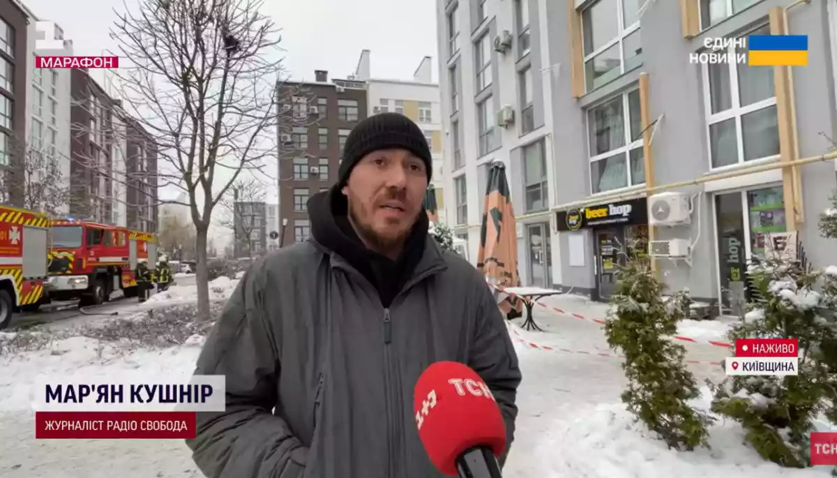 Воєнкор Мар’ян Кушнір врятував дитину з будинку, що загорівся внаслідок атаки Росії