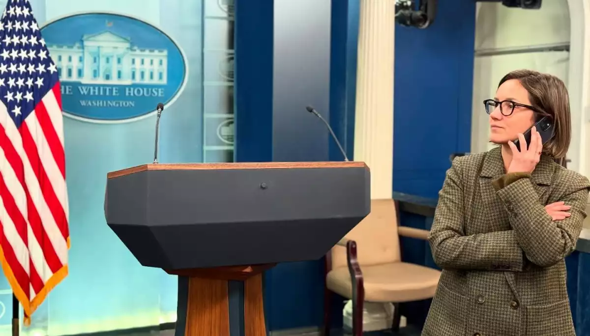 Кореспондентка Суспільного Тетяна Козирєва долучилася до пулу президента Трампа