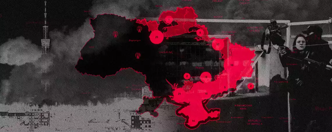 За останні чотири роки Росія скоїла проти журналістів в Україні понад 175 злочинів, &mdash; RSF