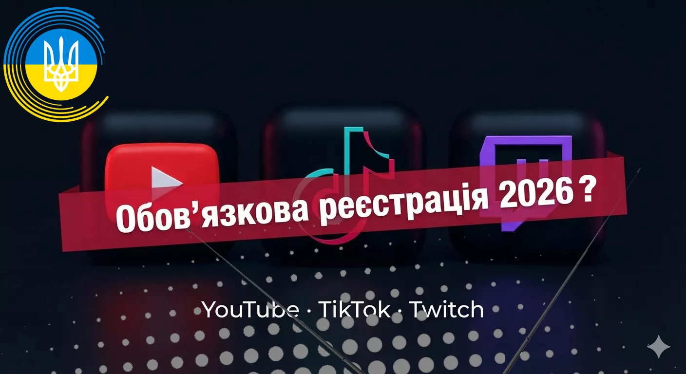Жорстка позиція Нацради, або Чи обов’язково мають реєструватися канали на YouTube, Tik Tok, Twitch