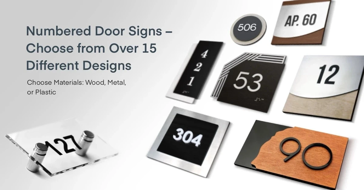 Номерки на двері як базовий елемент зрозумілого простору