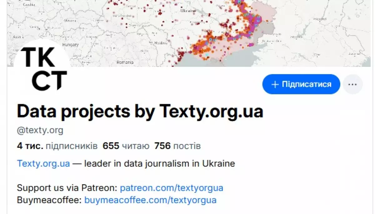 На Bluesky розблокували сторінку видання Texty.org.ua