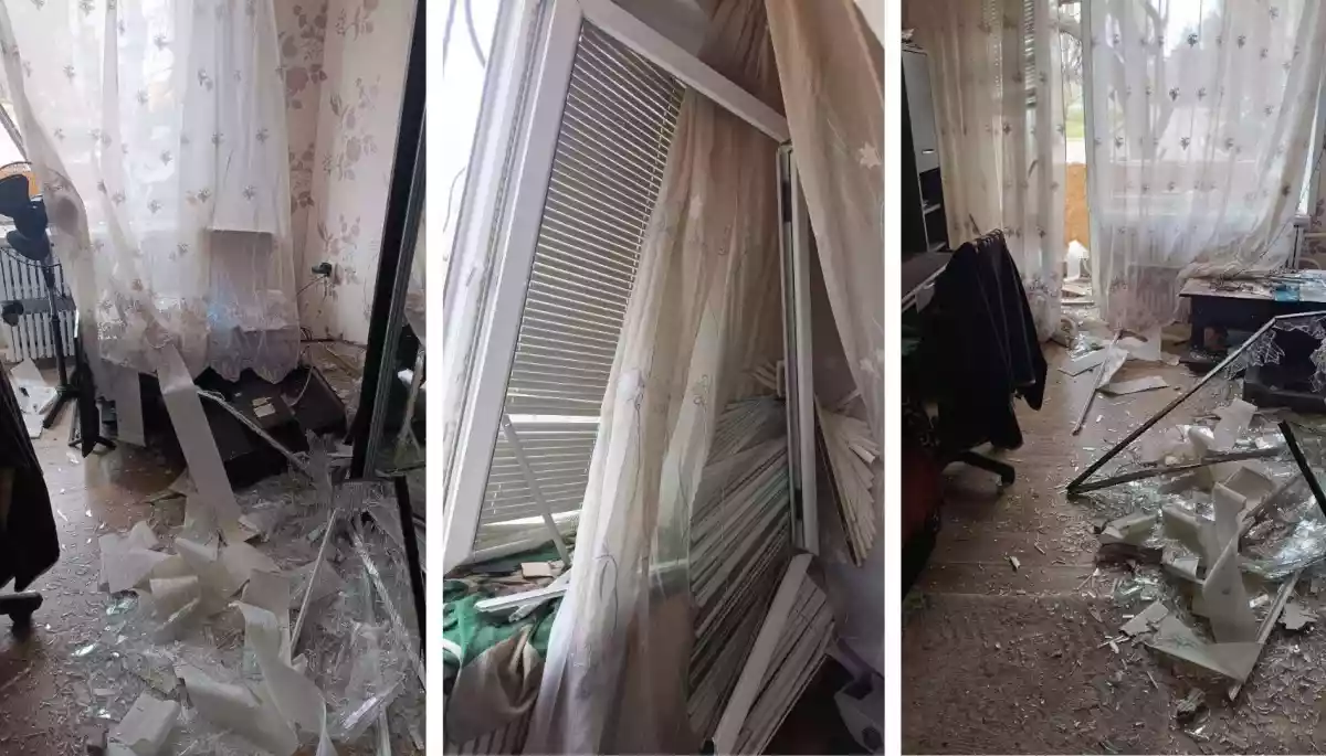 Через російську атаку втретє пошкоджена квартира журналіста Андрія Гриня у Краматорську