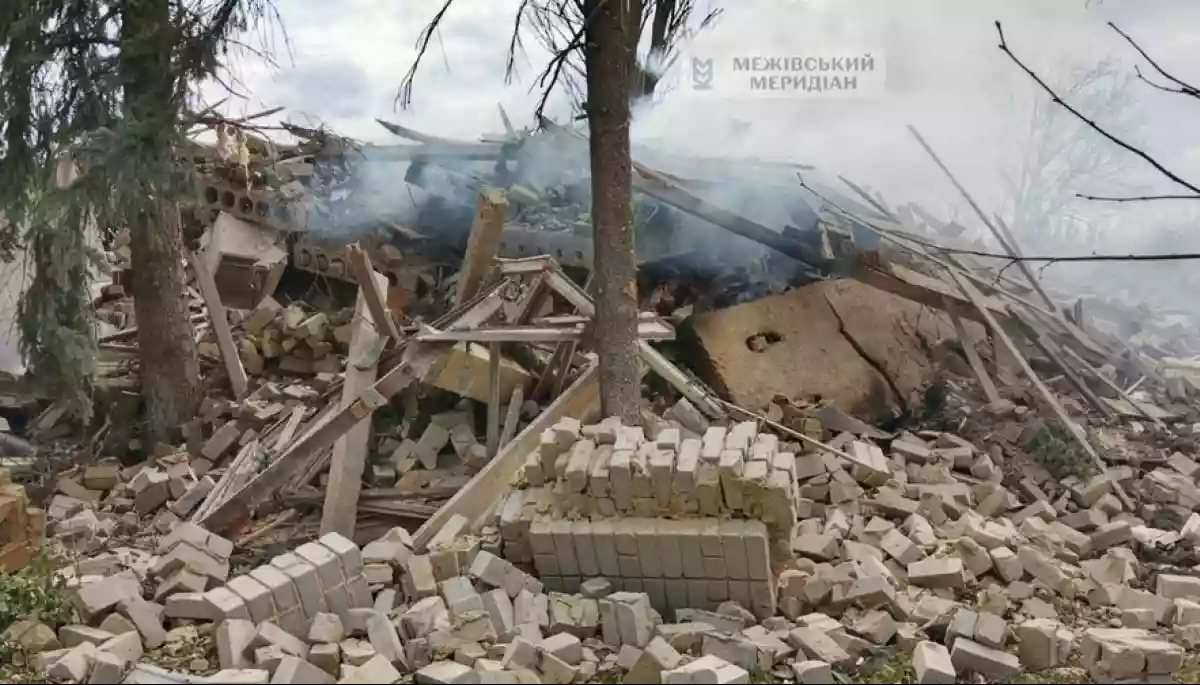 Російський КАБ зруйнував редакцію газети &laquo;Межівський меридіан&raquo; на Дніпропетровщині