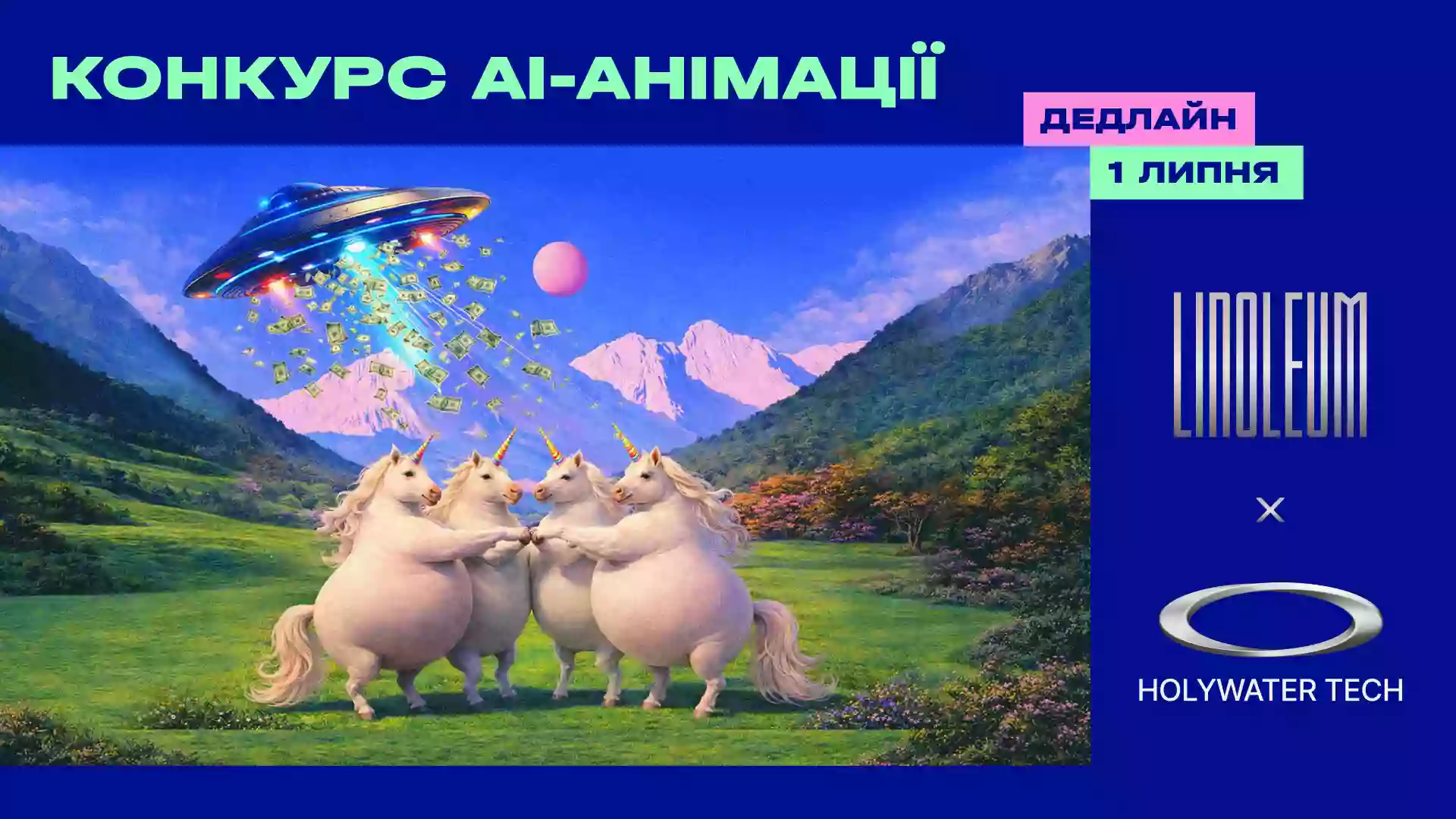 Linoleum і Holywater Tech оголосили конкурс короткометражної анімації з використанням ШІ