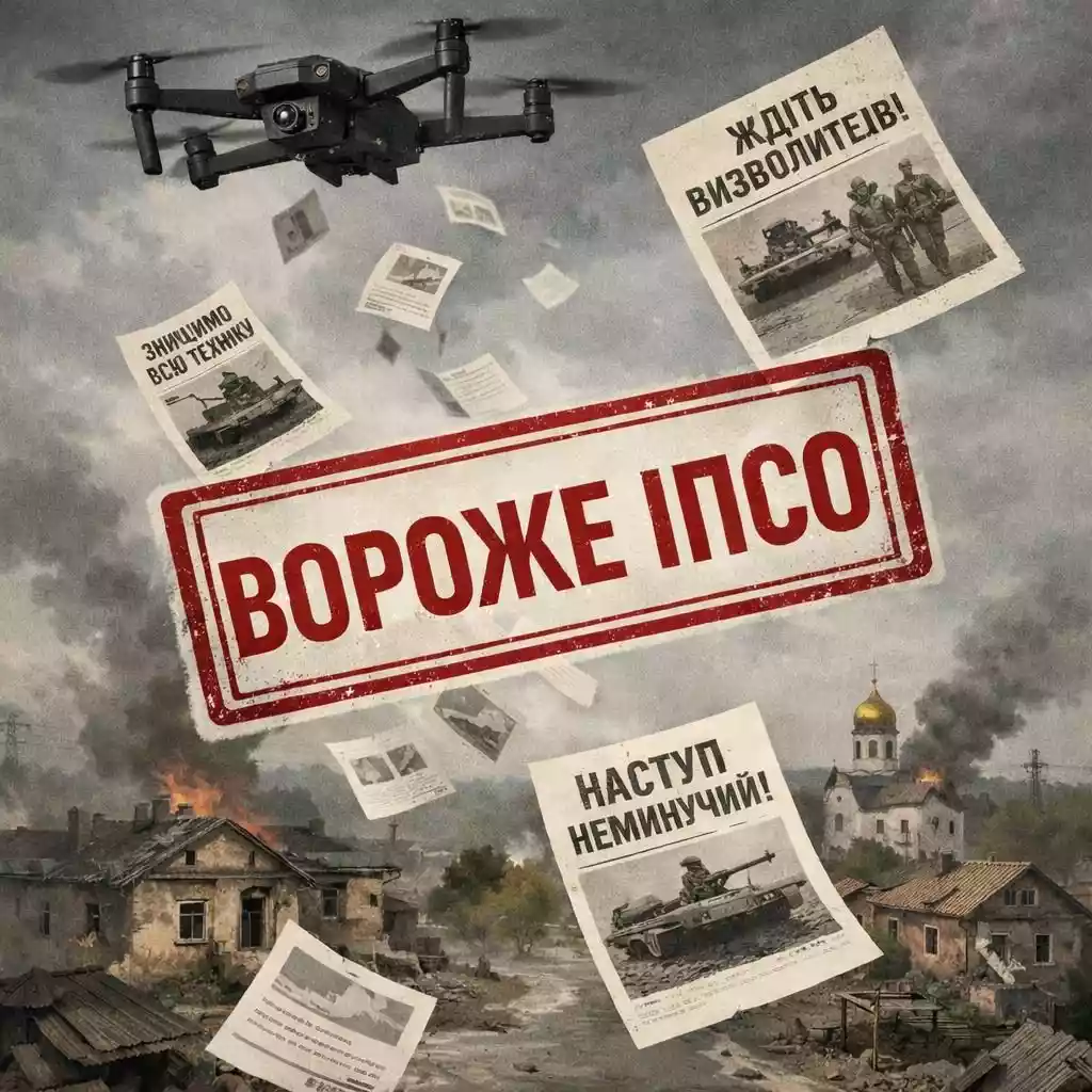 Росіяни скинули на Нікополь пропагандистські листівки