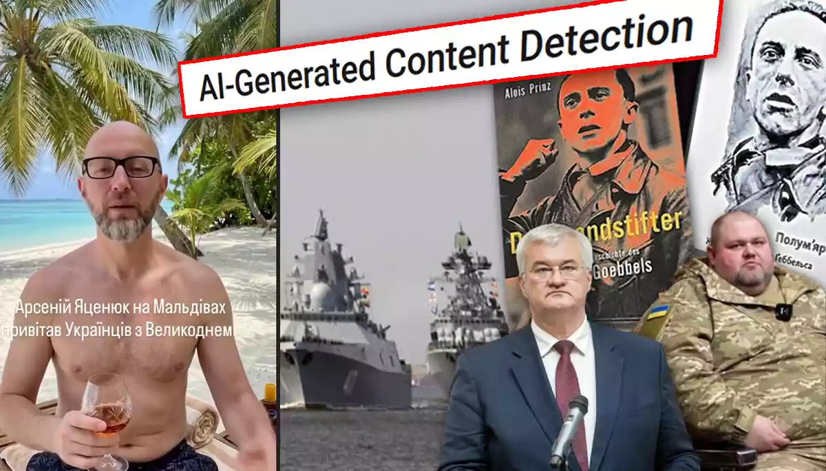 Російський &laquo;флот&raquo; для Ірану, вигадана цитата Сибіги та ШІ-фейки про українських офіцерів: огляд фейків за 8&mdash;14 квітня 2026 року