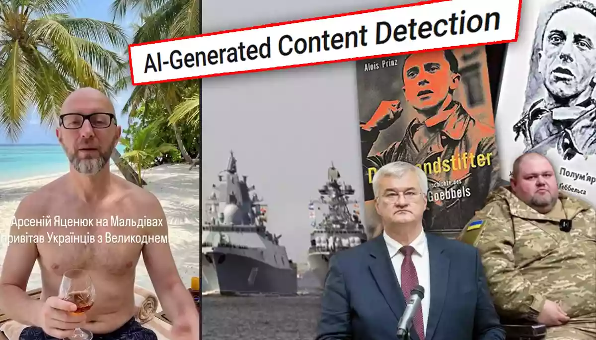 Російський &laquo;флот&raquo; для Ірану, вигадана цитата Сибіги та ШІ-фейки про українських офіцерів: огляд фейків за 8&mdash;14 квітня 2026 року