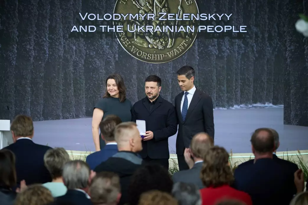 Володимира Зеленського і народ України відзначили міжнародною премією Four Freedoms Award
