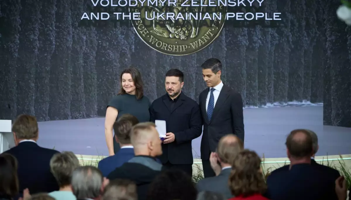 Володимира Зеленського і народ України відзначили міжнародною премією Four Freedoms Award