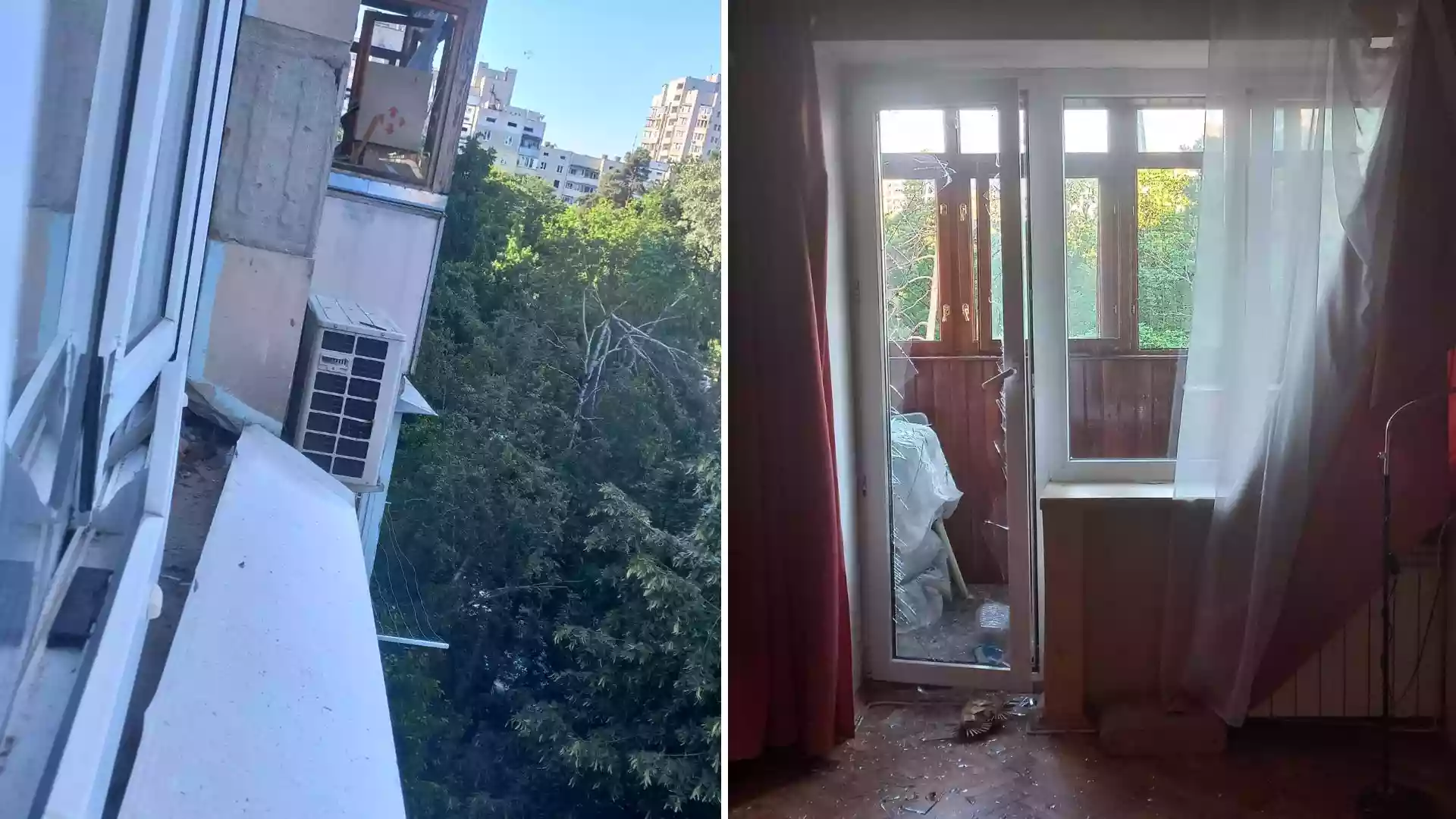Унаслідок російського обстрілу Києва постраждала квартира журналістки Надії Оненко