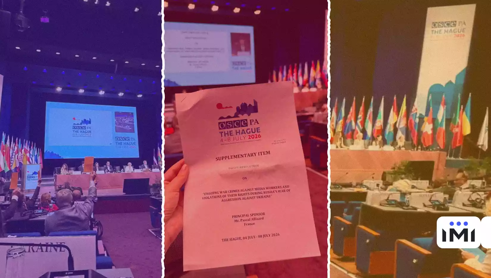Парламентська асамблея ОБСЄ внесла до Гаазької декларації резолюцію про злочини Росії проти медійників в Україні