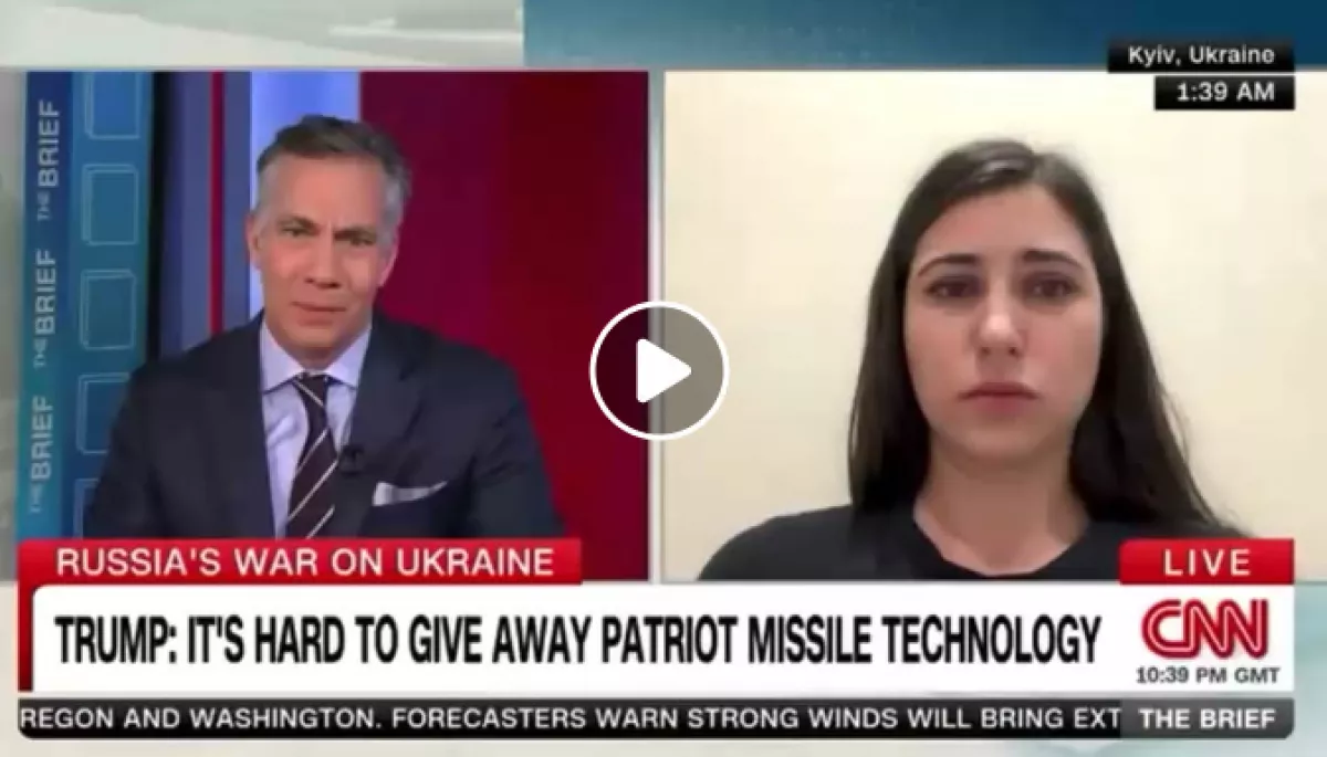 Під час прямого ввімкнення в етері CNN з нардепкою Янченко пролунав вибух