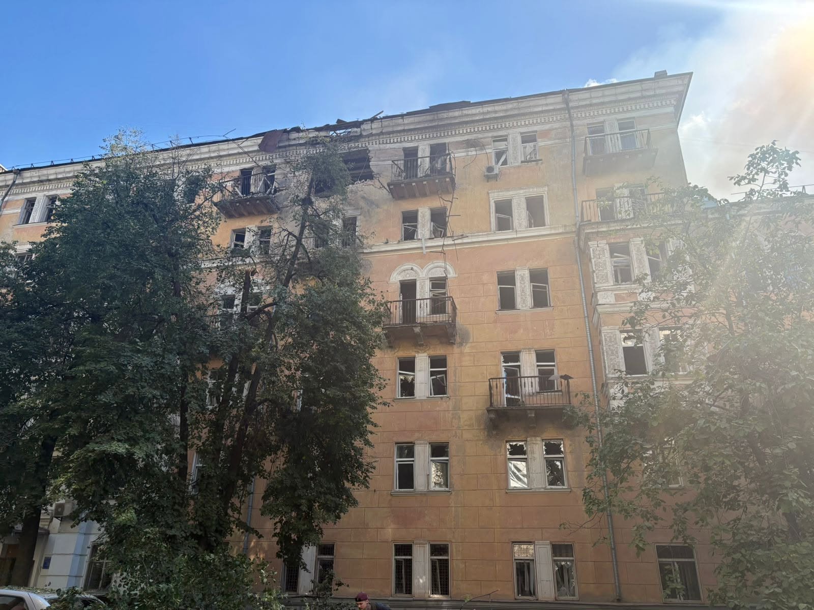 Російський дрон атакував Національний університет харчових технологій у Києві