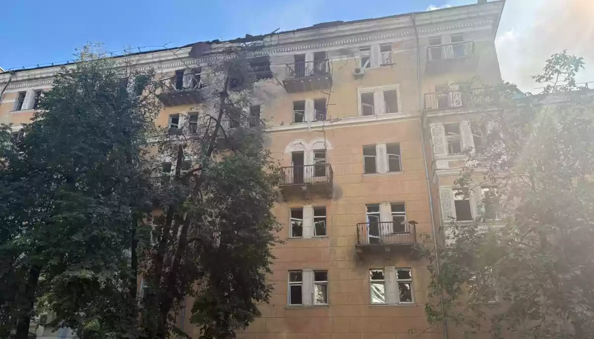 Російський дрон атакував Національний університет харчових технологій у Києві
