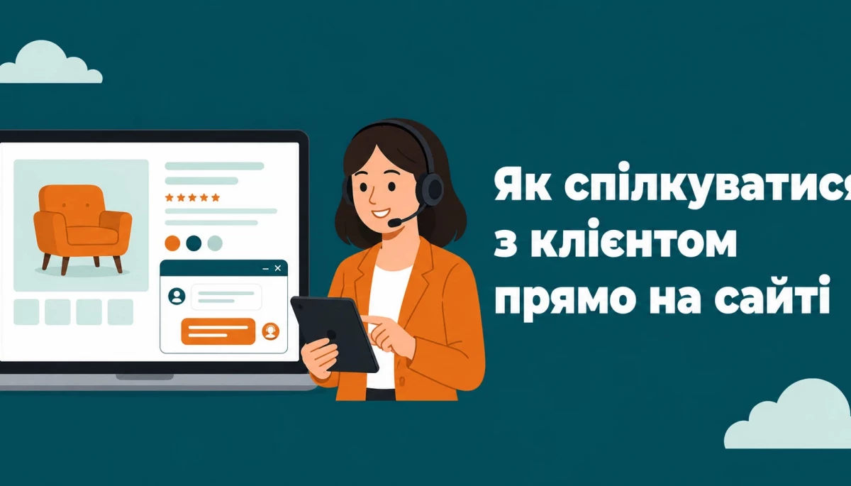 Як спілкуватися з клієнтом прямо на сайті