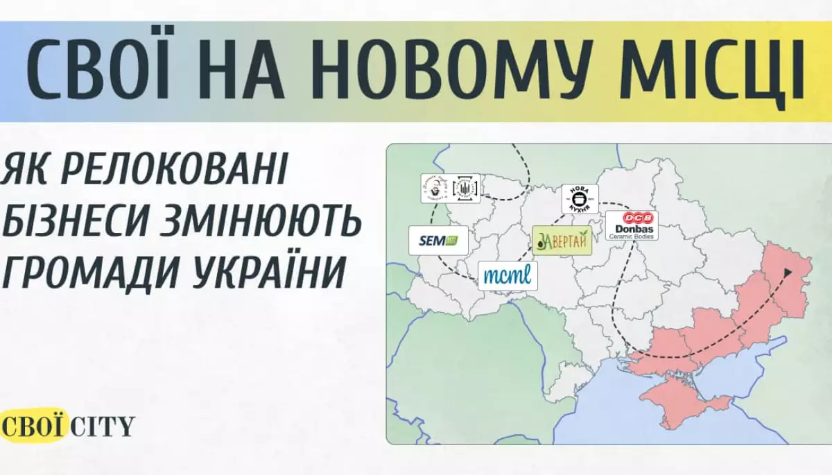 Медіа &laquo;Свої.city&raquo; дослідило, як релокація бізнесів і держустанов змінює малі громади